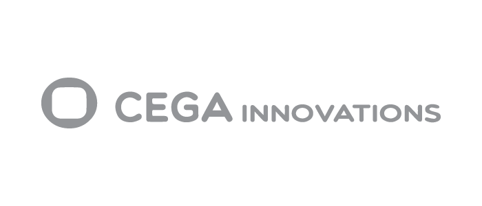 Cega Iinnovations logo grayscale