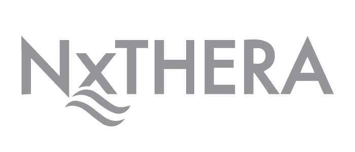 Nxthera logo grayscale
